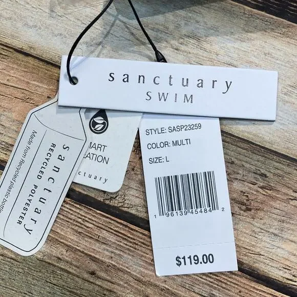 Sanctuary Summer Palms Cutout One-Piece NWT - Picture 5 of 5